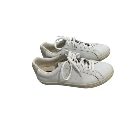 EUC VEJA Esplar Women's White Leather Sneakers Size 9 - Picture 5 of 10